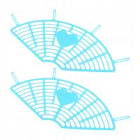 2 Sztuk Niebieski Plastikowy Ekran Tylnego Koła Roweru dla Bezpieczeństwa Tylnego Siedzenia