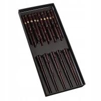 Набор из 5 пар элегантных палочек для суши подарочная коробка