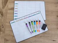 POPRUN TYGODNIOWA TABLICA MAGNETYCZNA PLANER SUCHOŚCIERALNY