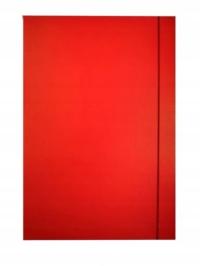 Папка с ластиком А4 красный лак Барбара