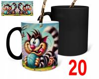 Kubek magiczny z nadrukiem PREZENT kotki koty kiciaki słodkie +IMIĘ GRATIS