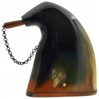 TABAKIERA KASZUBSKA Z ROGU Z ŁAŃCUSZKIEM TABAKIERKA TABAKA