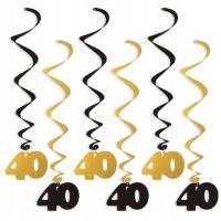 украшение бурильщика на 40-й день рождения золотой черный x6