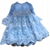 Детское платье для девочки принцесса элегантный синий