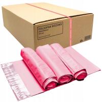 Розовые прочные курьерские пакеты из фольги 260X350 50 шт