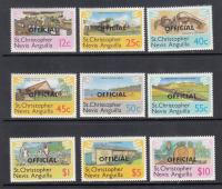 St. KITTS NEVIS / urzędowe Mi 1-9 PROWINCJE seria z 1980