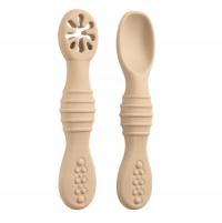 Силиконовые столовые приборы чайные ложки для младенцев обучение еде, чайная ложка, дети