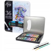 Кубики акварельные краски профессиональные 36 шт набор акварельных красок