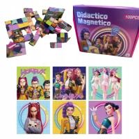 KLOCKI MAGNETYCZNE 100 ELEMENTÓW ZESTAW K-POPOWE ŁOWCZYNIE DEMONÓW HUNTERS