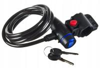 Zamknięcie rowerowe 8 x 1500mm zapięcie spirala