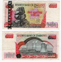 ZIMBABWE 2001 500 DOLLARS