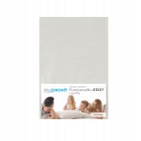 Prześcieradło JERSEY 100% bawełna z gumką GRUBE 160x200