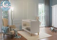 Łóżeczko dziecięce NIKO 120x60 cm białe - stylowe i funkcjonalne!