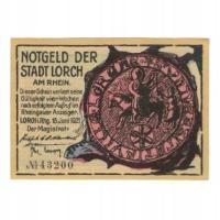 Банкнота, Германия, Lorch Stadt, 25 Pfennig, personna