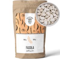 Фасоль светлая красивая карликовая белая фасоль светлая 500г-кладовая