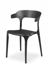 Krzesło kawiarniane SIESTA czarne
