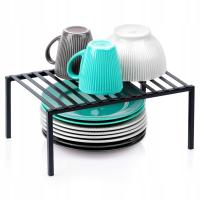 Półka Wkład do Szafki Kuchennej Składana Metal Loft 33 cm Czarna