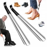 2 X ŁYŻKA DO BUTÓW, POGRUBIONA, METALOWY RÓG DO BUTÓW, STABILNA, METALOWA