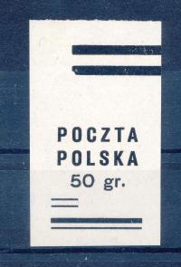 1945 wydanie przedrukowe, Fi.VIII, ODBITKA KONTROLNA NADRUKU POCZTA POLSKAg