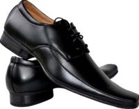 Мужская обувь для отдыха, элегантная обувь для костюма, черная шнуровка