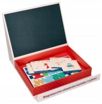 Montessori układanka magnetyczna Kształty AdamToys Nauka liczenia 3+