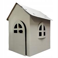 DOMEK DLA DZIECI BEZ NADRUKU DUŻY DO MALOWANIA KOLOROWANKA KARTONOWY XXL