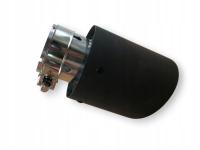 Końcówka Wydechu Okrągły Ścięte Pełny Obejma Pojazdu Wlot 60mm Wylot 100mm