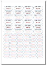 Наклейки для лекарств срок годности 72 шт.