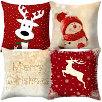 4X рождественские наволочки для подушек 45x45 Рождественская наволочка для подушек