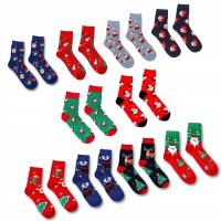 10X красочные рождественские носки Мужские носки