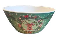 Miska Z MELAMINY motyw ŚWIĄT Ø 25 CM Boże Narodzenie Zastawa stołowa / 486