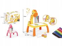 2X PROJEKTOR DO RYSOWANIA NÓŻKI ŻYRAFA MUZYKA