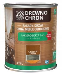Drewnochron Lakierobejca dekoracyjna ochronna 2w1 satyna orzech jasny 0,75l