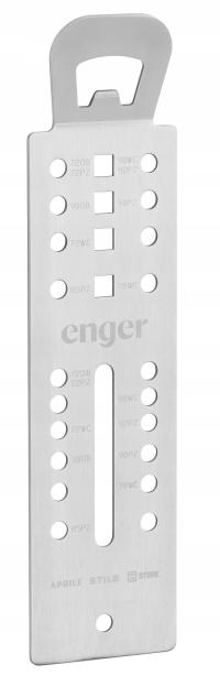 Szablon montażowy do klamek 1720 16 - stal nierdzewna Enger