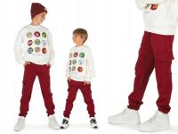 Горошек спортивные штаны красный