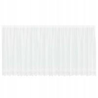 Firanka Koronkowa z zasłonami Biały 500x140cm Poliester