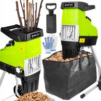 ИЗМЕЛЬЧИТЕЛЬ ВЕТОК ЭЛЕКТРИЧЕСКИЙ САМОВСАСЫВАЮЩИЙ РОЛИКОВЫЙ ИЗМЕЛЬЧИТЕЛЬ 44 ММ 3500 ВТ