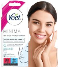 Plastry z woskiem do depilacji do twarzy Veet 20 szt.