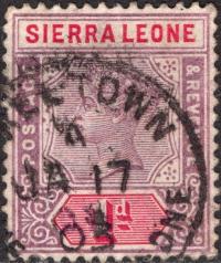 kol.bryt.Sierra Leone QV 1 d.