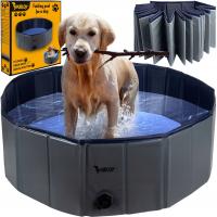 Бассейн для собак, большой складной Садовый бассейн для прохладной стирки XXL 100X30 см