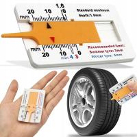 2× MIERNIK MIARKA GŁĘBOKOŚCI WYSOKOŚCI BIEŻNIKA OPON