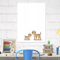 Tablica magnetyczna suchościeralna dla dzieci psy 556 50x70cm PCV
