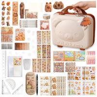 ZESTAW KREATYWNY DLA DZIECI KAPIBARA W WALIZCE 149EL+ WALIZKA AKCESORIA DIY