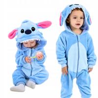 Piżama Onesie Przebranie Śpiochy Disney Stitch Niemowlę 110: 90-95 cm