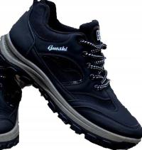 MĘSKIE PÓŁBUTY CZARNE SPORTOWE MOCNE TREKINGOWE ROBOCZE KLASYCZNE CODZIEŃ