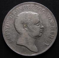 ANK NIEMCY LUDWIG GROSHERZOG VON BADEN 2 GULDEN GULDENY 1824 rzadkie