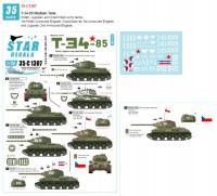 Звезда наклейки 35-C1307 1/35 T-34-85 польский живопись