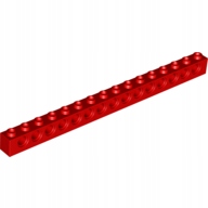 LEGO 3703 Czerwona belka 1x16 brick technic 370321 1szt