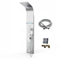 Panel prysznicowy Dakota hydromasaż +szklana półka +wodospad+wylewka