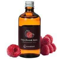 Olej z Pestek Malin Nierafinowany 100ml Wenatural - ochrona po opalaniu